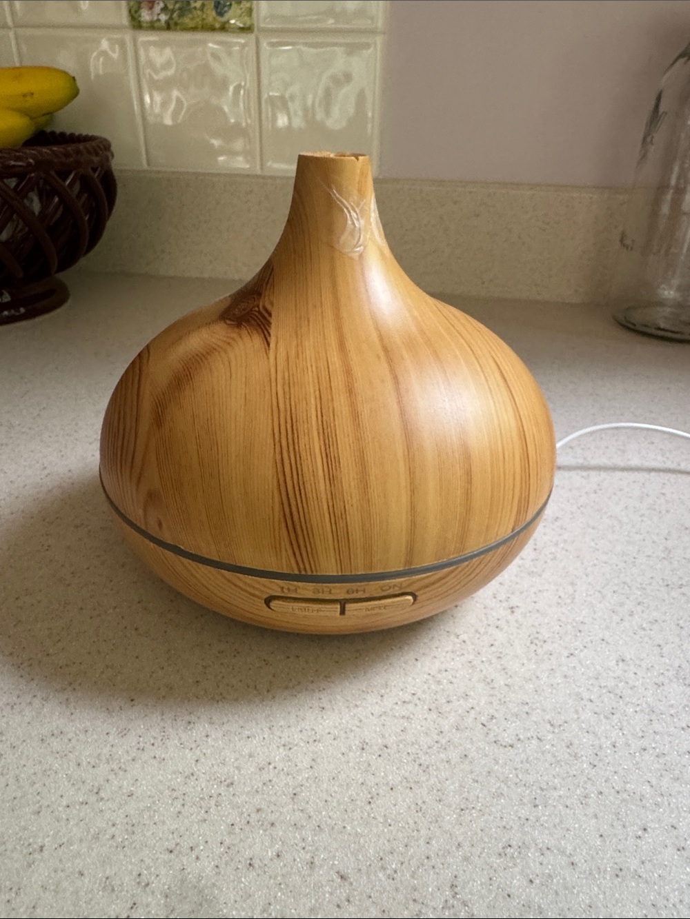 Wood Grain Essential Oil Diffuser - Light Brown